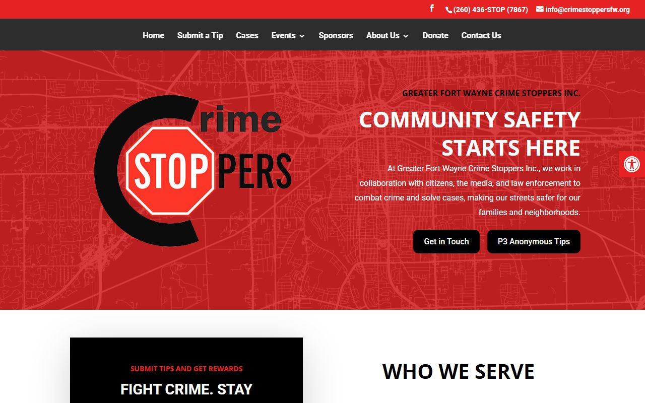 Crime Stoppers Fort Wayne for Allen County bench warrant tips